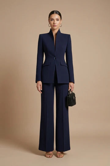 Aurélia™ Noir Luxe Suit Pantalon Set