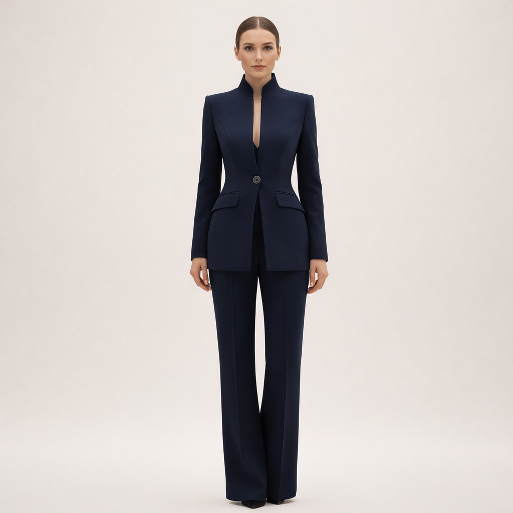 Aurélia™ Noir Luxe Suit Pantalon Set