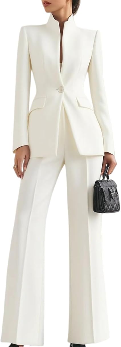Aurélia™ Noir Luxe Suit Pantalon Set