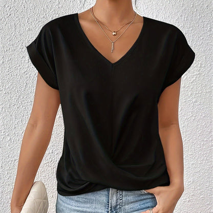 Élise™ Comfortabel T-Shirt met Luxe Halslijn