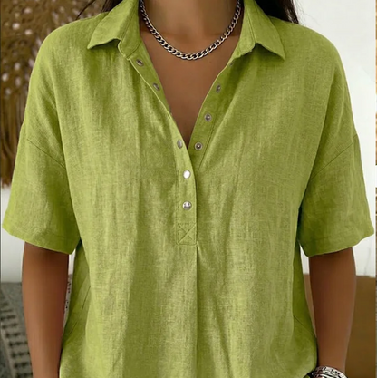 Celestine™ Elegante Blouse met Luxe Kraagdetail