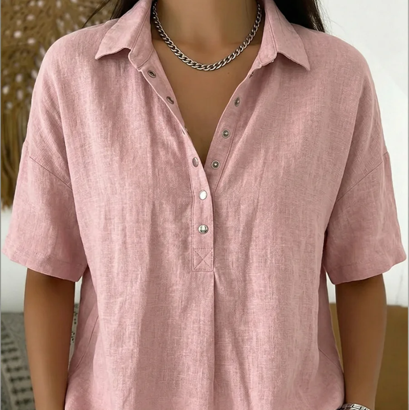 Celestine™ Elegante Blouse met Luxe Kraagdetail