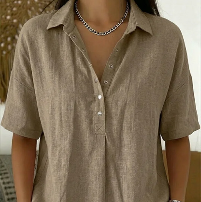 Celestine™ Elegante Blouse met Luxe Kraagdetail