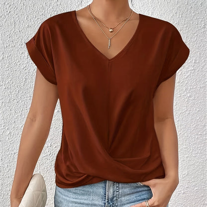Élise™ Comfortabel T-Shirt met Luxe Halslijn
