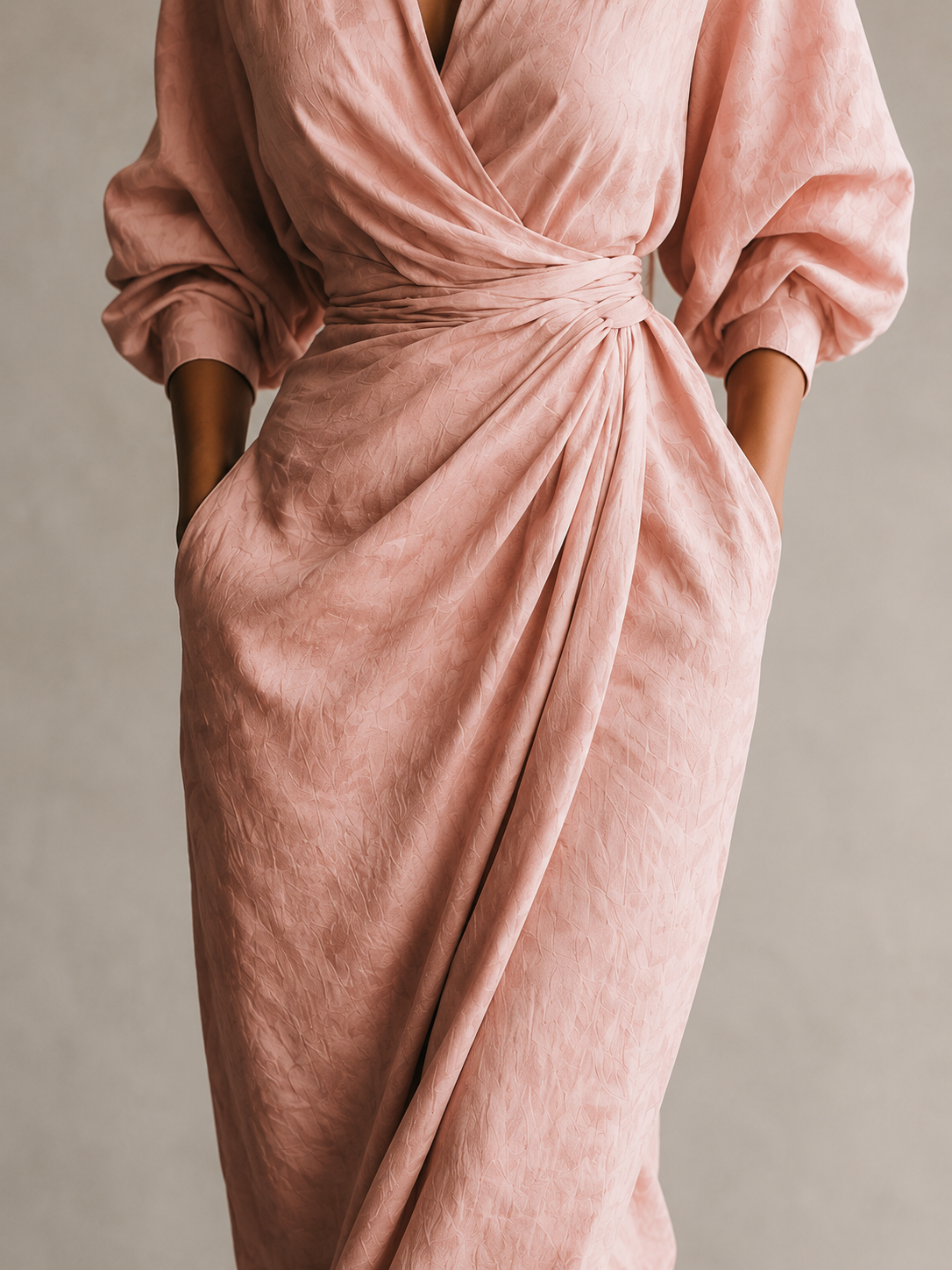 Aurélia Elegance Maxi™ Elegante Jurk met V Hals