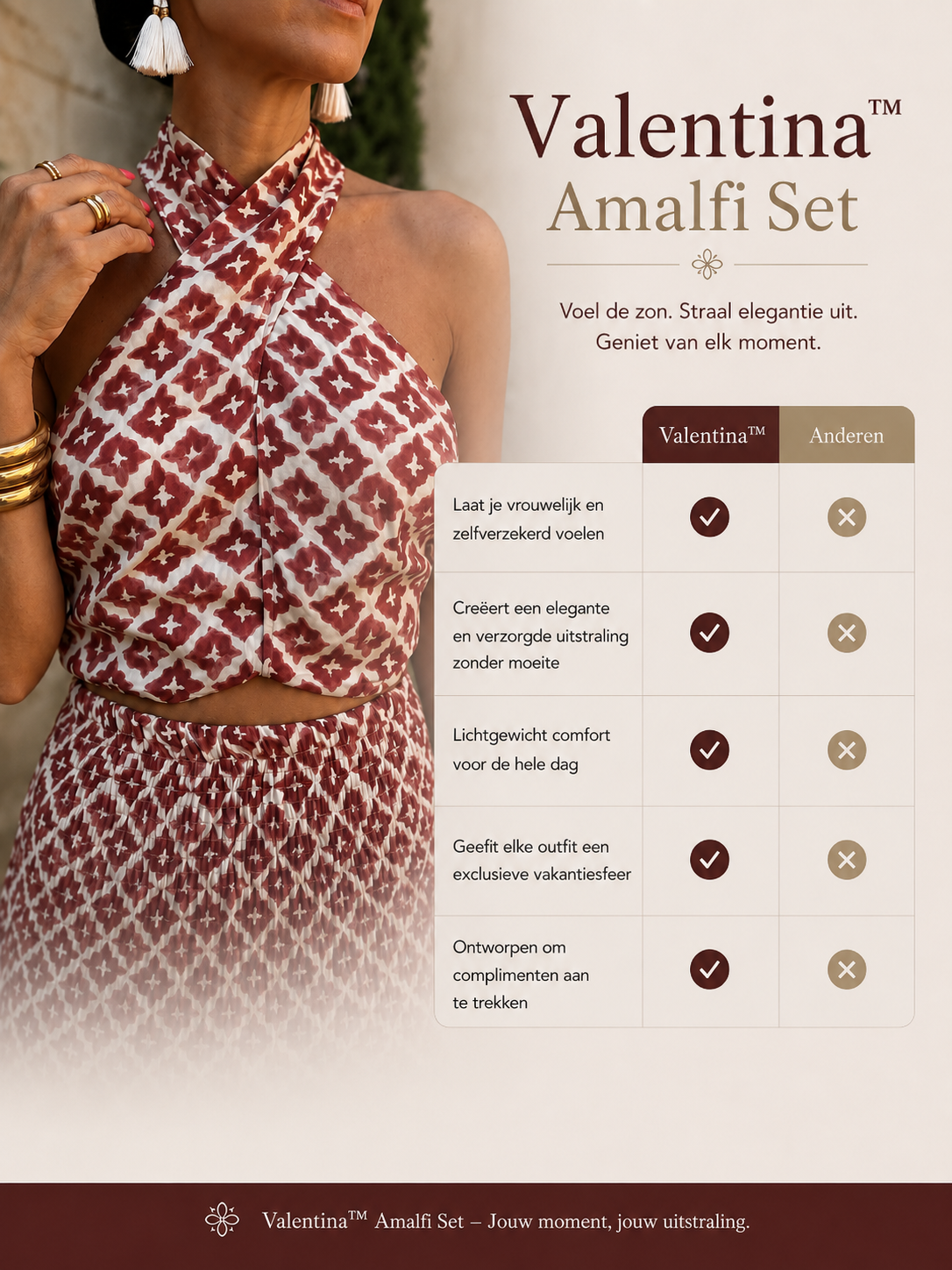 Valentina™ Amalfi Set Mauwloze Rokset