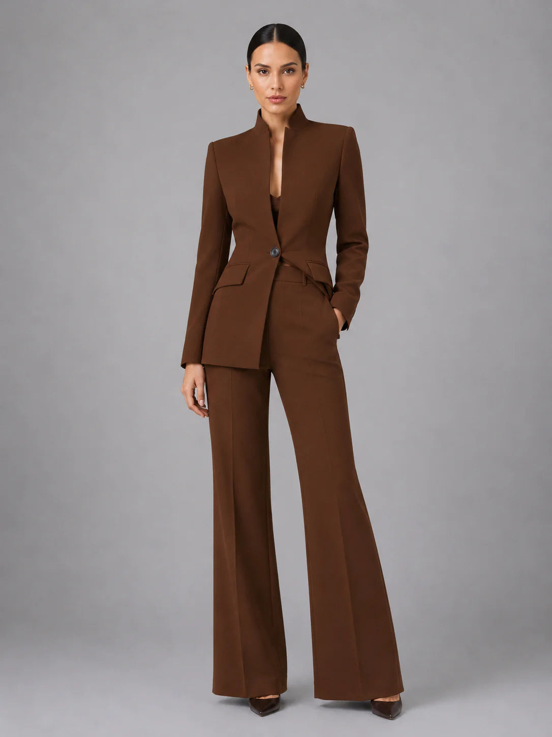 Aurélia™ Noir Luxe Suit Pantalon Set