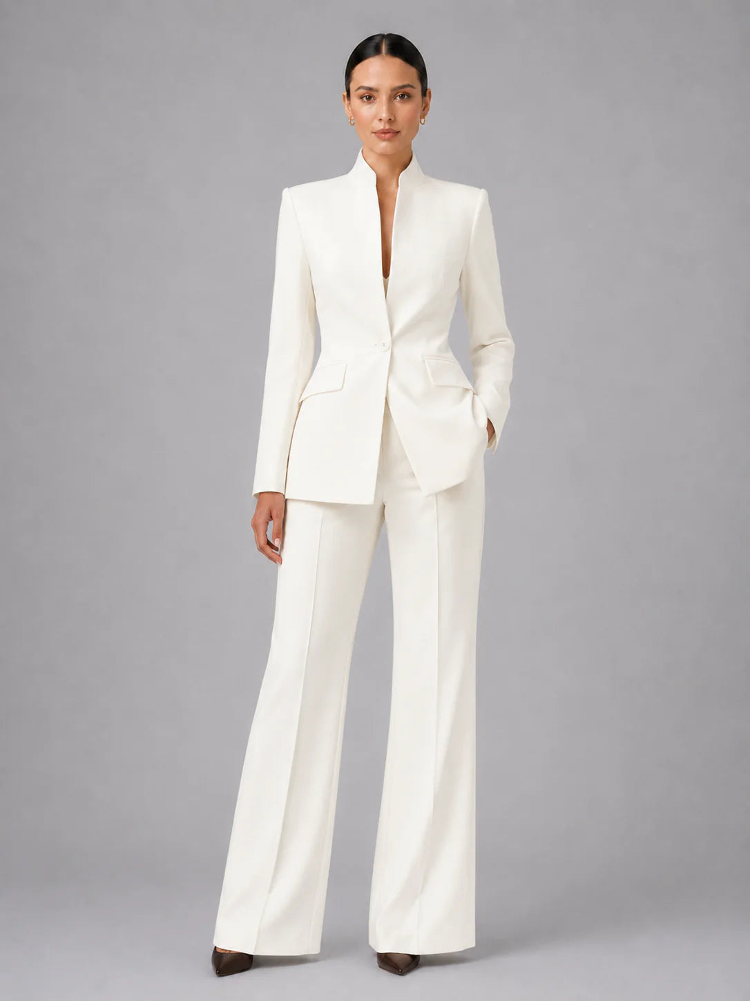 Aurélia™ Noir Luxe Suit Pantalon Set