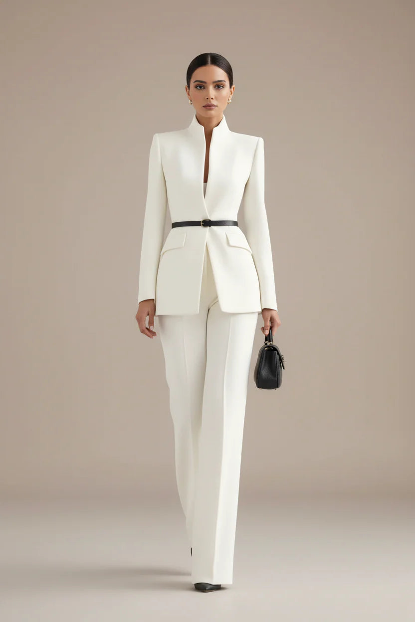 Aurélia™ Noir Luxe Suit Pantalon Set