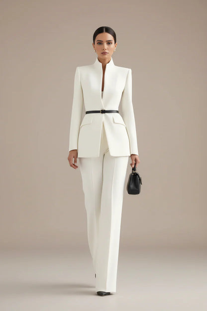 Aurélia™ Noir Luxe Suit Pantalon Set